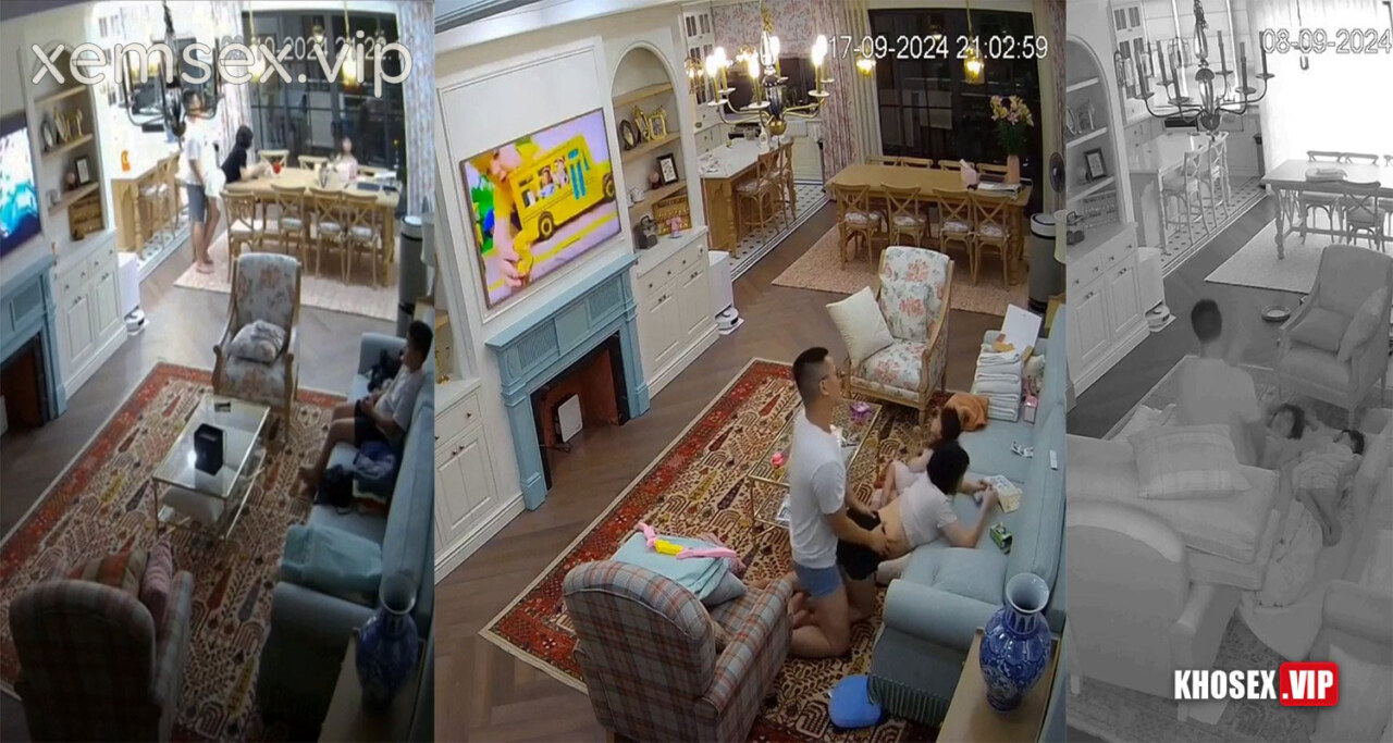 Hack Camera Vợ chồng đại gia chồng tranh thủ địt vợ khi con đang mê xem tivi – Phần 1